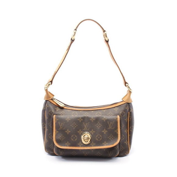 Louis Vuitton Tikal Shoulder Bag Leather Monogram Brown - Picture 1 of 7